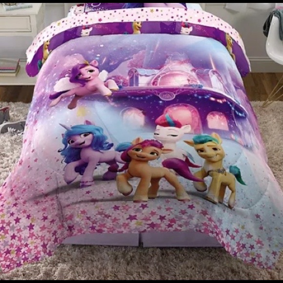 NWT My Little pony TWIN Full size comforter set bedspread kid birthday christmas - Picture 2 of 8